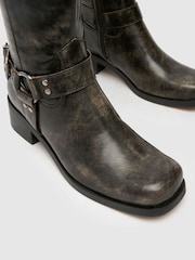 Schuh Amina Hardare Biker Black Boots - Image 3 of 4