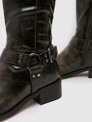 Schuh Amina Hardare Biker Black Boots - Image 4 of 4