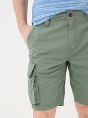 FatFace Bude Green Ripstop Cargo Shorts - Image 3 of 4