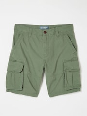 FatFace Bude Green Ripstop Cargo Shorts - Image 4 of 4