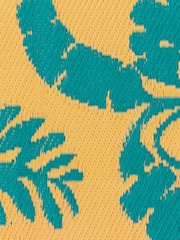 Furn Yellow Teal Marula Tropical Outdoor/Indoor Rug - Image 6 of 6