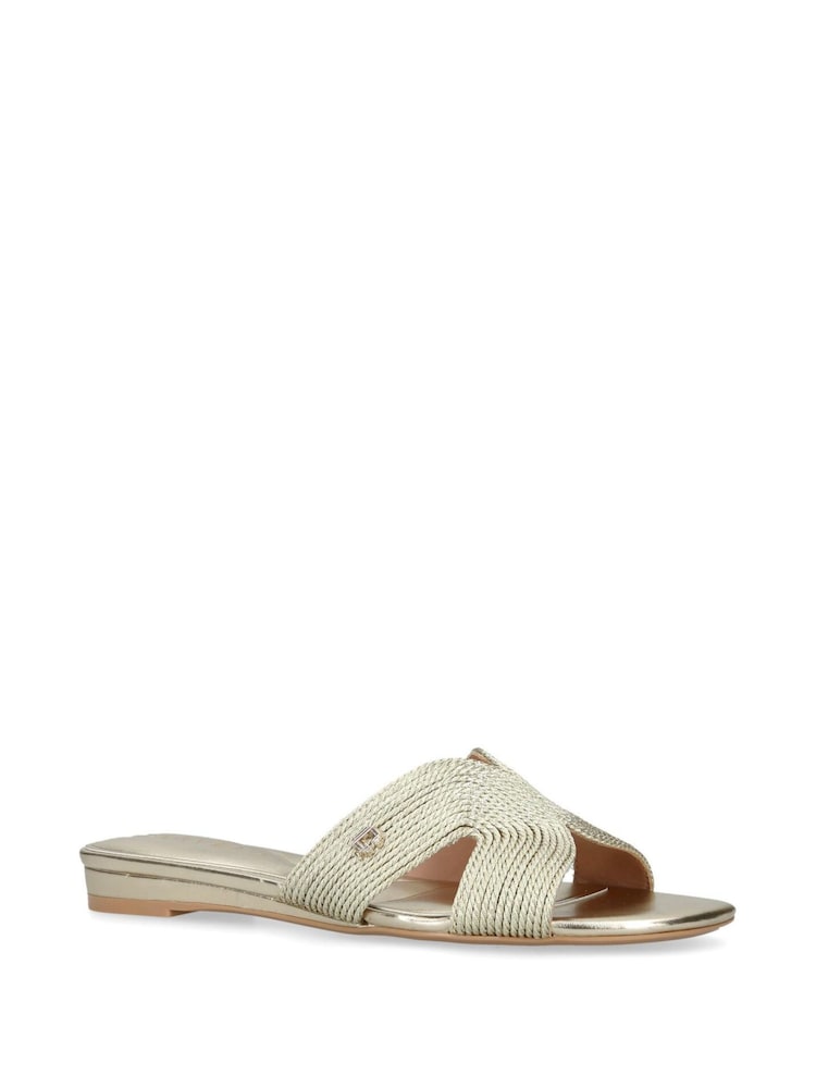 Carvela Chrome Gala Mule Jewel Sandals - Image 3 of 5