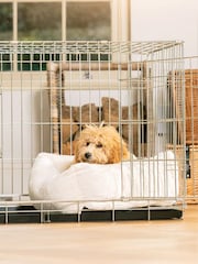 Lords and Labradors Cream Faux Fur Cosy And Calm Puppy Bed - Image 1 of 6