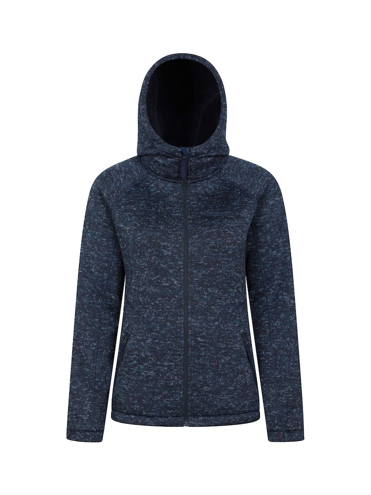 Mountain Warehouse Navy Blue Womens Nevis Sherpa Lined Hoodie - Image 1 of 5
