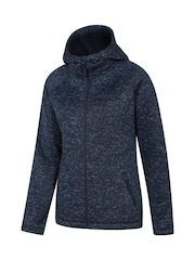 Mountain Warehouse Navy Blue Womens Nevis Sherpa Lined Hoodie - Image 4 of 5