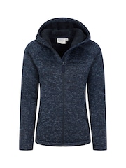 Mountain Warehouse Navy Blue Womens Nevis Sherpa Lined Hoodie - Image 5 of 5