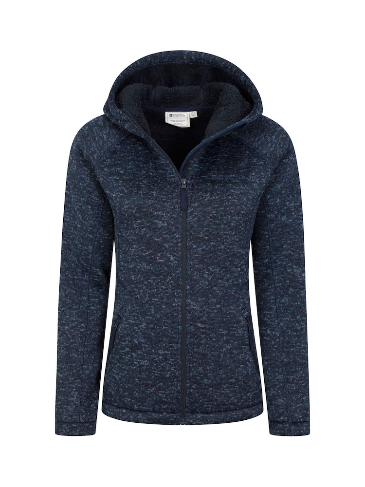 Mountain Warehouse Navy Blue Womens Nevis Sherpa Lined Hoodie - Image 5 of 5