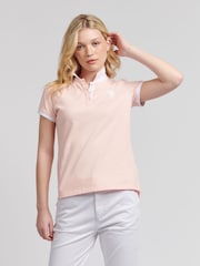Roze - U.S. Polo Assn. Player 3 Womens Pique Polo Shirt - Image 1 of 8