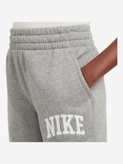Nike Grey Marl Club Varsity Logo Fleece Joggers - Image 3 of 3