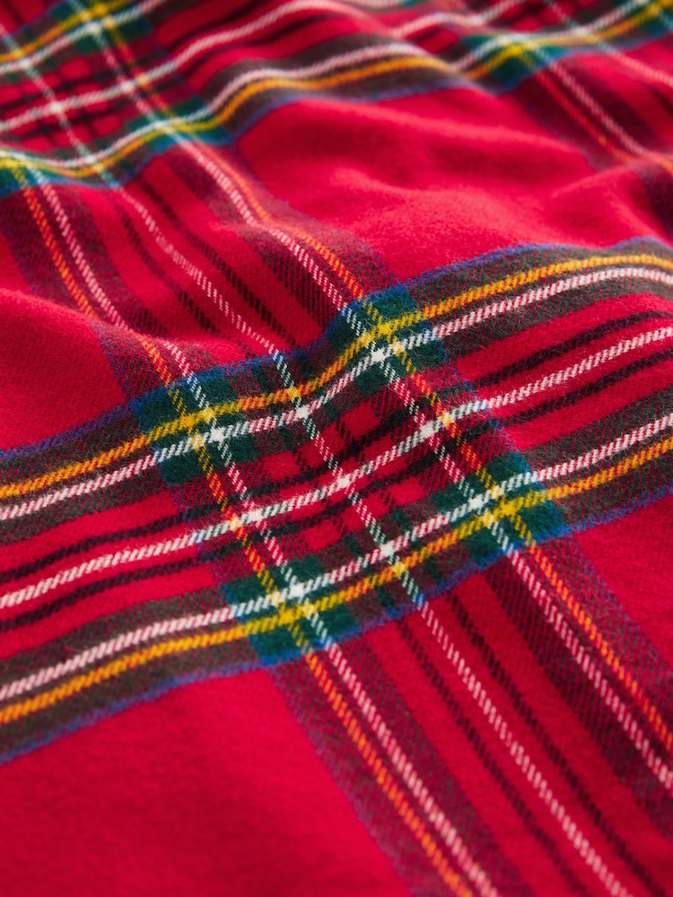Red Check Matching Family Kids Christmas Flannel 100% Cotton Pyjamas (9mths-16yrs) - Image 9 of 9