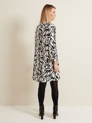 Phase Eight Black Geo Ruby Tunic Dress - Image 2 of 6