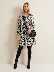 Phase Eight Black Geo Ruby Tunic Dress - Image 3 of 6