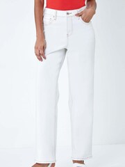 Dusk Natural Wide Leg Denim Jeans - Image 4 of 5