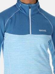 Regatta Blue Hepley Lightweight Half Zip Fleece - Image 4 of 6