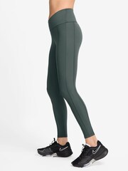 Nike Green One Wrap High Waisted 7/8 Leggings - Image 3 of 4