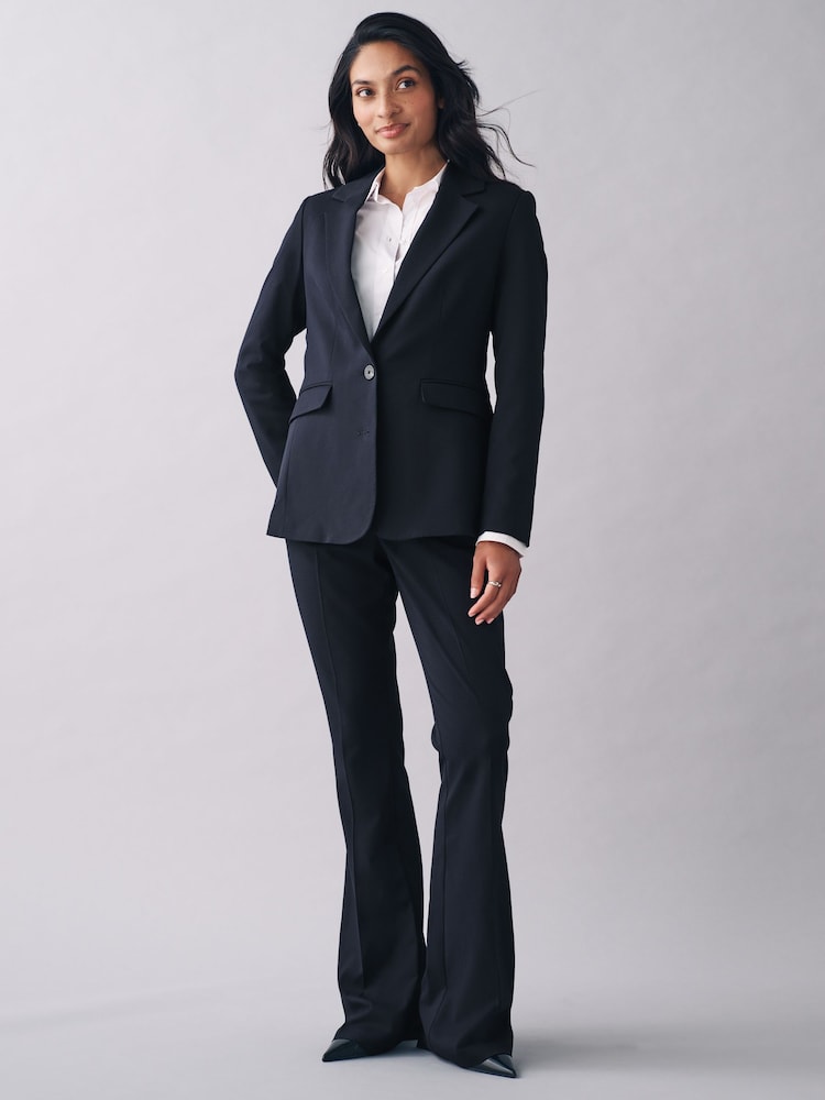 Navy Blue Heavy Duty Tailored Blazer - Image 2 of 6