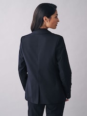 Navy Blue Heavy Duty Tailored Blazer - Image 3 of 6