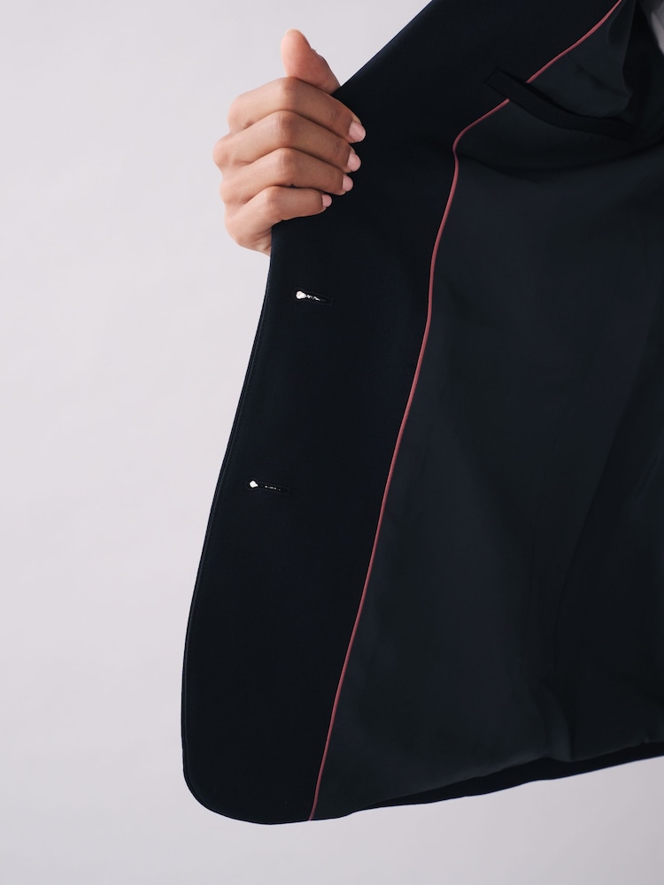 Navy Blue Heavy Duty Tailored Blazer - Image 6 of 6
