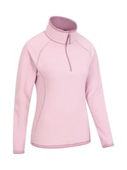 Mountain Warehouse Dark Pink Womens Montana Half Zip Fleece - Image 2 of 5