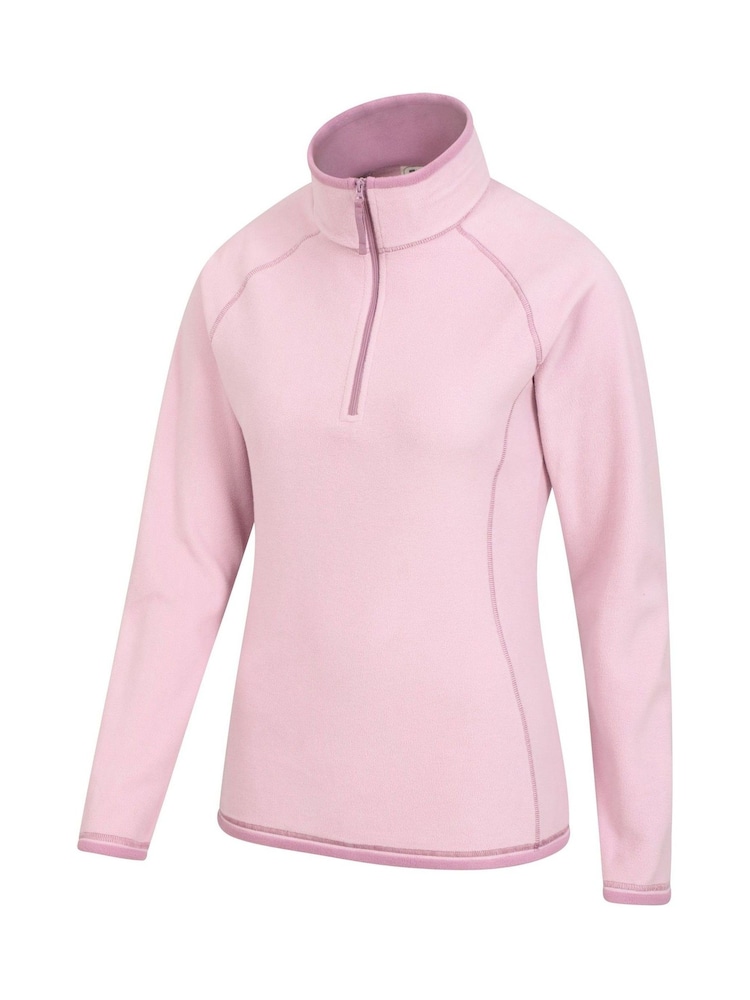 Mountain Warehouse Dark Pink Womens Montana Half Zip Fleece - Image 3 of 5