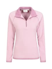 Mountain Warehouse Dark Pink Womens Montana Half Zip Fleece - Image 4 of 5