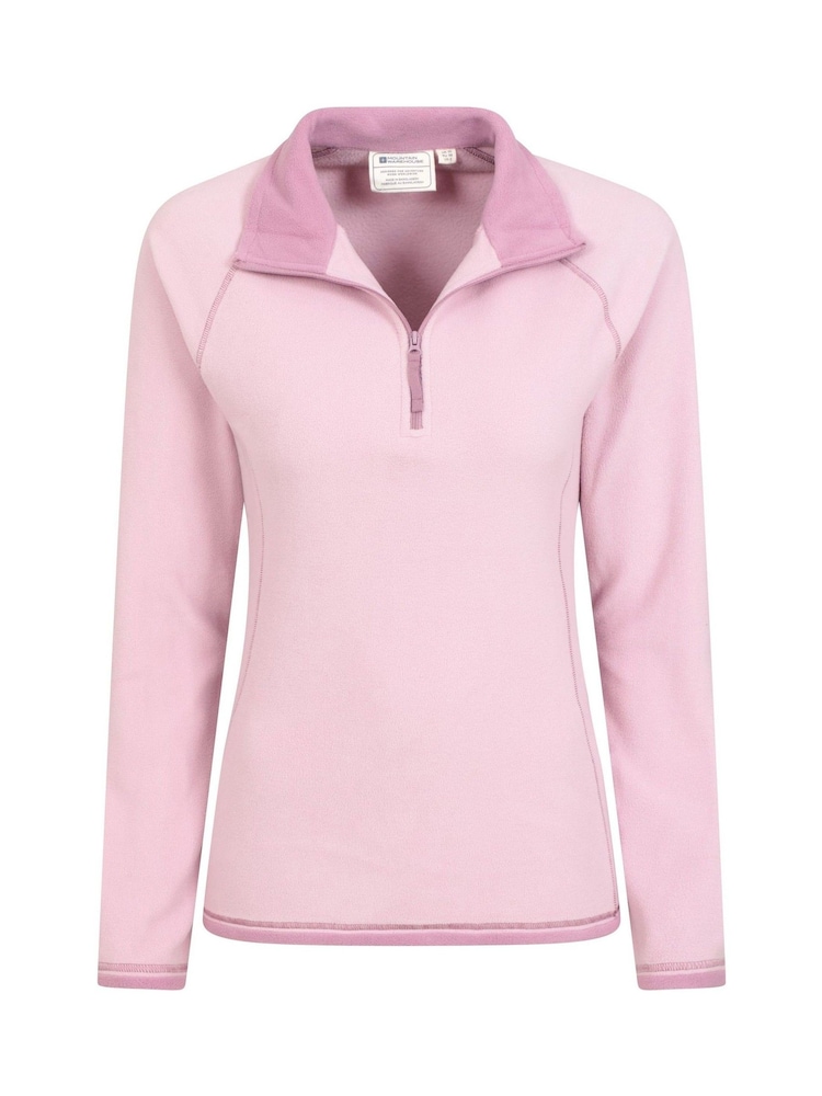 Mountain Warehouse Dark Pink Womens Montana Half Zip Fleece - Image 4 of 5