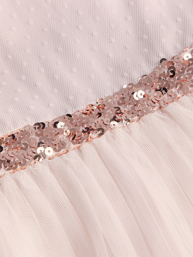 Monsoon Pink Fiorella Ruffle Prom Dress - Image 3 of 3