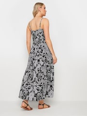 Long Tall Sally Black Paisley Print Strappy Maxi Dress - Image 3 of 5
