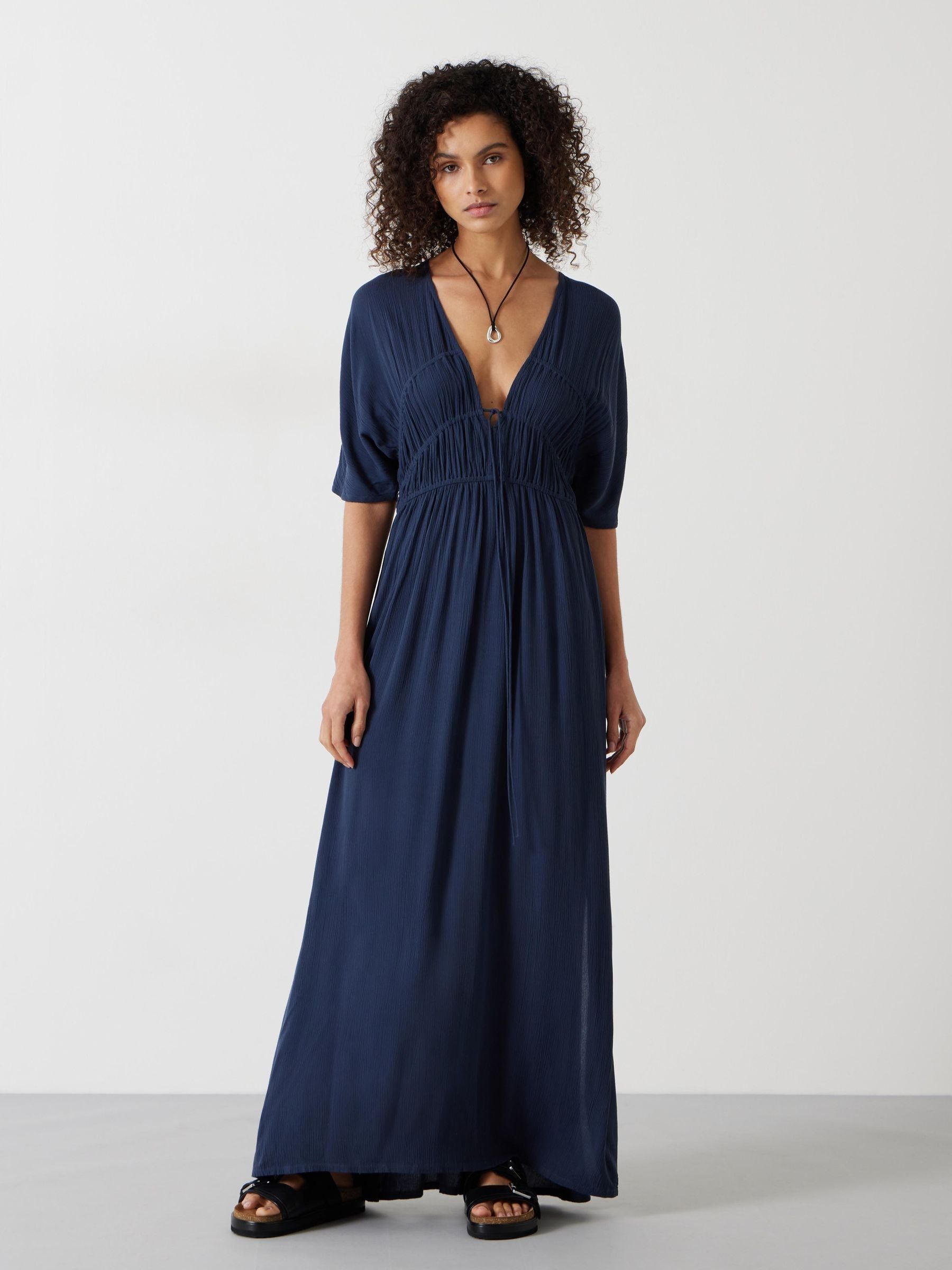 Buy Hush Blue Grace Beach Maxi Dress from Next Canada