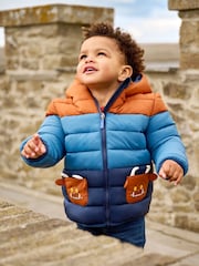 JoJo Maman Bébé Gruffalo Brown The Gruffalo Puffer Jacket - Image 2 of 7