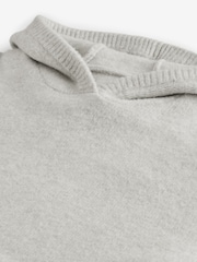 Ecru marmorat - Relaxed Fit Premium Soft Touch Knitted Hanorac cu glugă - Image 9 of 10