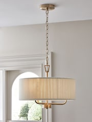 White Yale 3 Light Fitting Chandelier Ceiling Light - Image 1 of 5