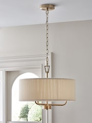 White Yale 3 Light Fitting Chandelier Ceiling Light - Image 2 of 5