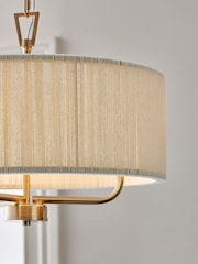 White Yale 3 Light Fitting Chandelier Ceiling Light - Image 3 of 5