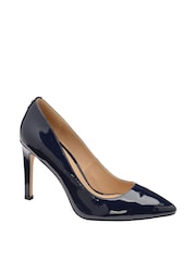 Ravel Blue Stiletto Heel Patent Court Shoes - Image 1 of 4