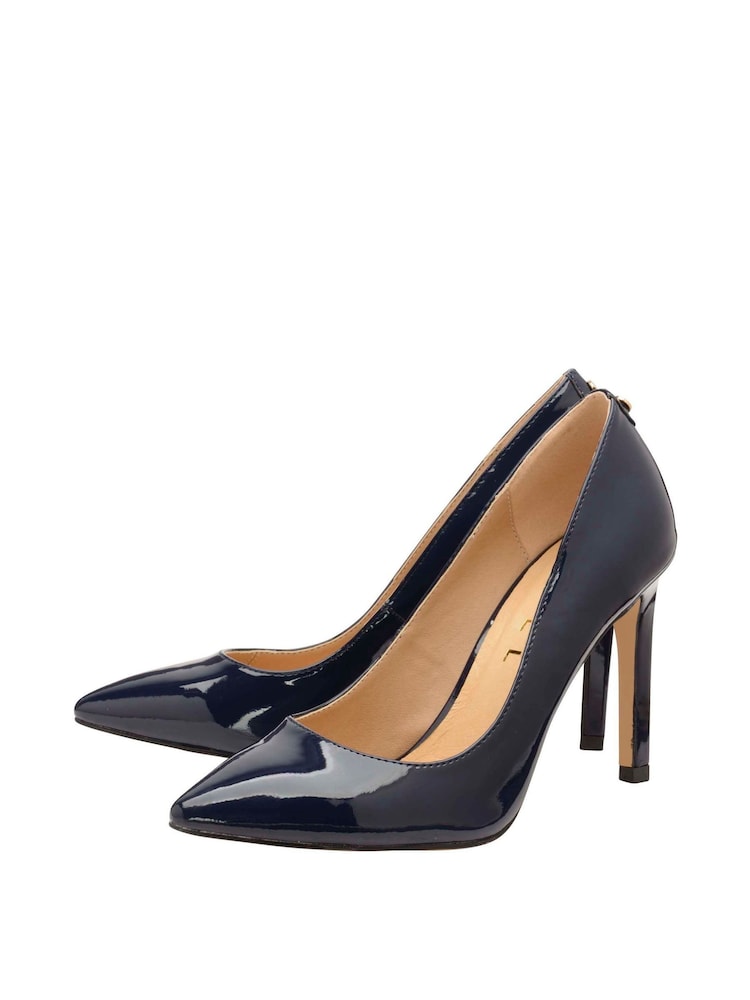 Ravel Blue Stiletto Heel Patent Court Shoes - Image 2 of 4 Ravel Blue Stiletto Heel Patent Court Shoes - Image 2 of 4