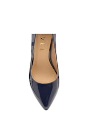 Ravel Blue Stiletto Heel Patent Court Shoes - Image 4 of 4