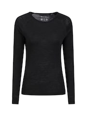 Mountain Warehouse Black Womens Merino II Thermal Top - Image 1 of 5