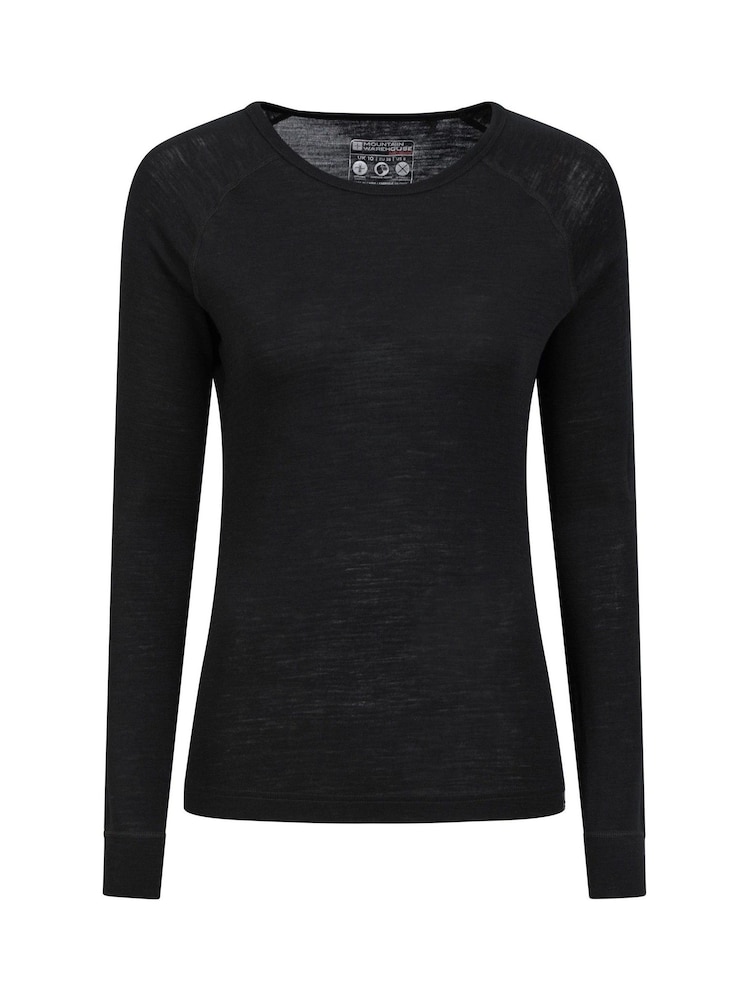 Mountain Warehouse Black Womens Merino II Thermal Top - Image 1 of 5