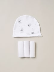 Rock-A-Bye Baby Boutique Pink 100% Cotton Print Gift Set 10 Piece - Image 5 of 6