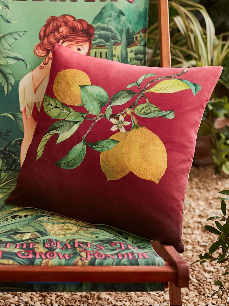 Joe Browns Green Lady Absinthe Reversible Garden Cushion - Image 2 of 4