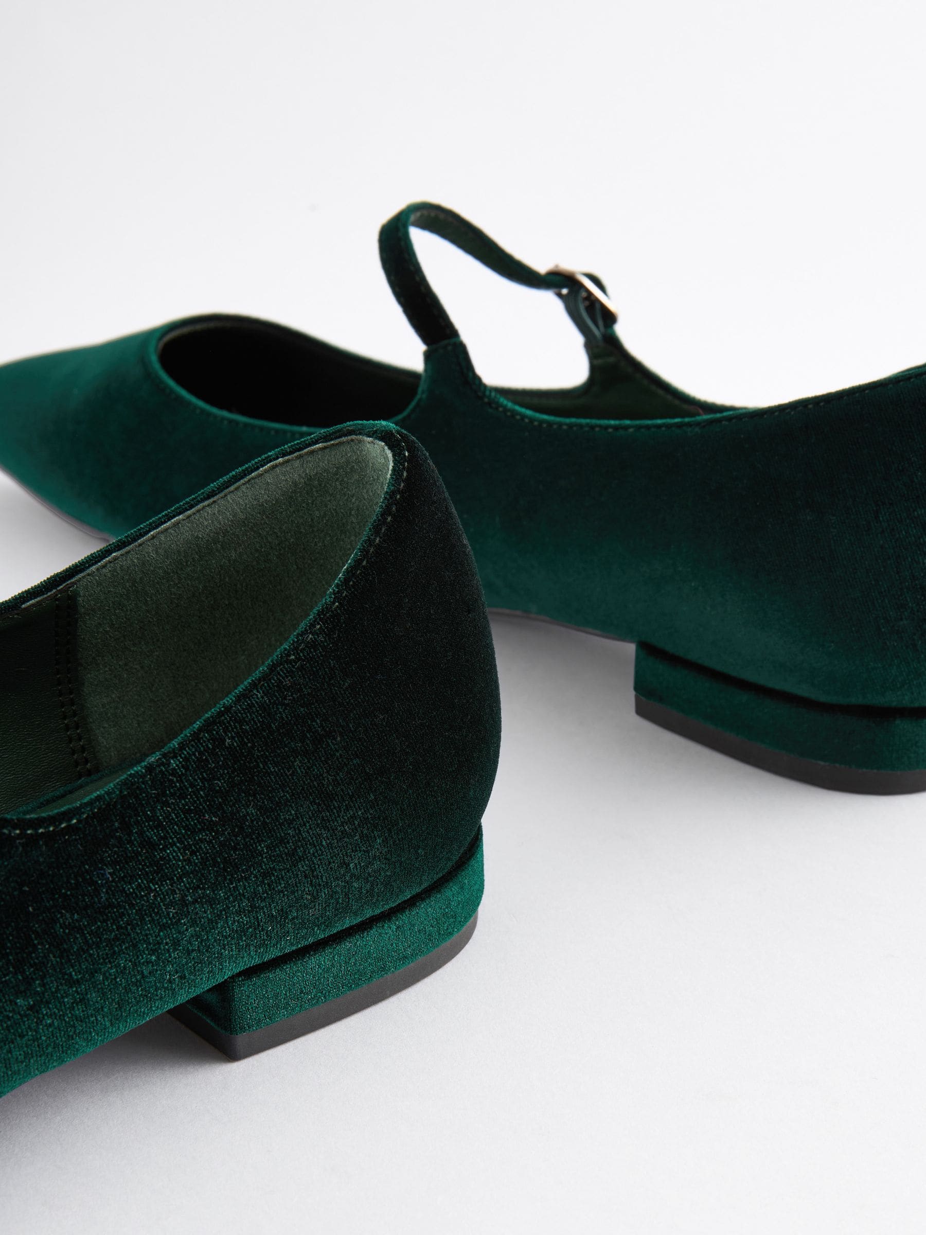 Buy Green Velvet Forever Comfort Point Toe Mary Jane Shoes from Next Canada