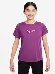 Фиолетовая фуксия - Футболка с короткими рукавами Nike One Dri-FIT - Изображение 1 из 3