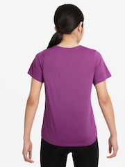 Фиолетовая фуксия - Футболка с короткими рукавами Nike One Dri-FIT - Изображение 2 из 3