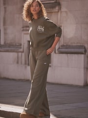self. Khaki Green Crew Neck Sweat Top - Image 2 of 9