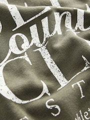 self. Khaki Green Crew Neck Sweat Top - Image 9 of 9
