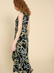 White Stuff Black Jersey Sonia Maxi Dress - Image 2 of 7