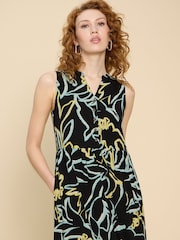 White Stuff Black Jersey Sonia Maxi Dress - Image 4 of 7