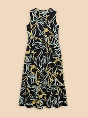 White Stuff Black Jersey Sonia Maxi Dress - Image 5 of 7