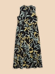 White Stuff Black Jersey Sonia Maxi Dress - Image 6 of 7